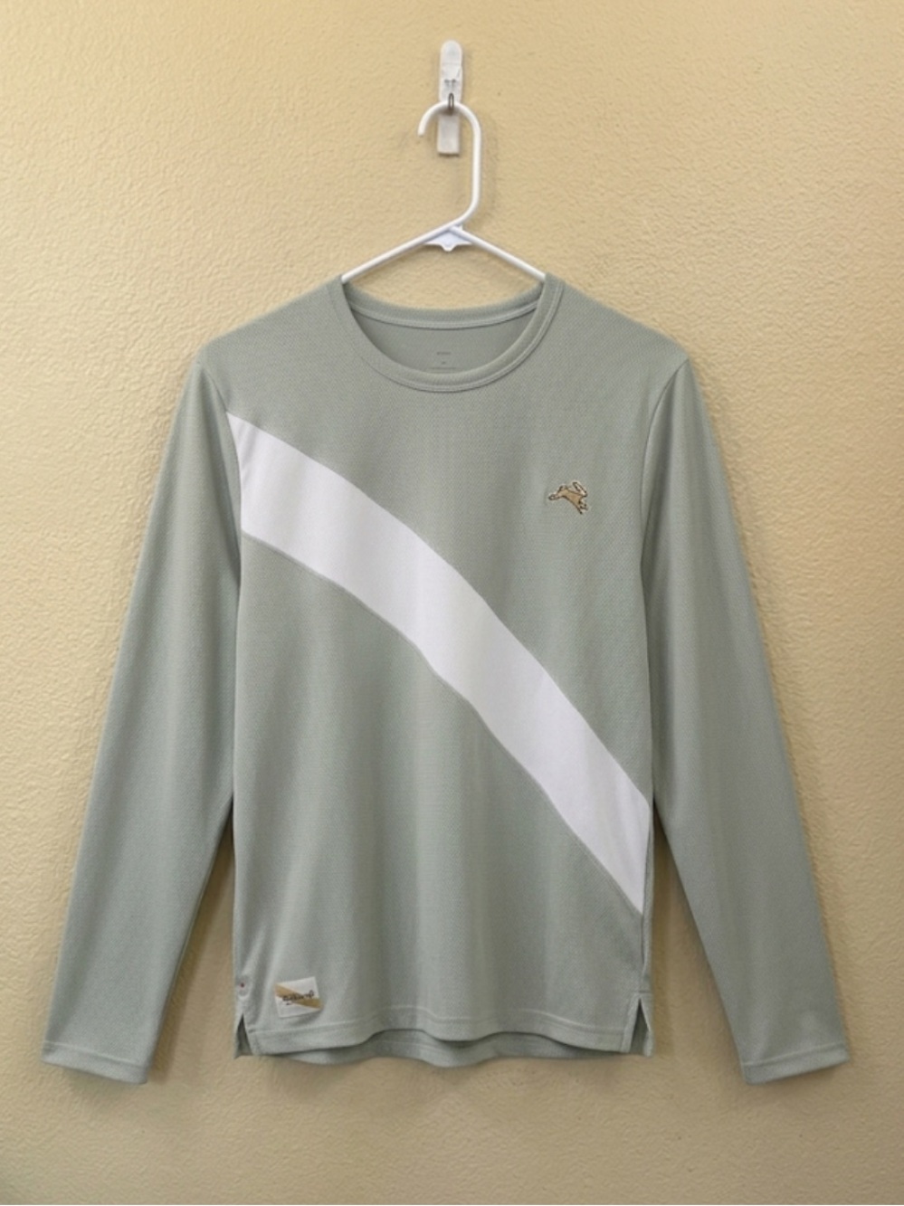 Tracksmith Van Cortlandt Long Sleeve Running Top Size Large Olive Green Like New - Picture 4 of 8
